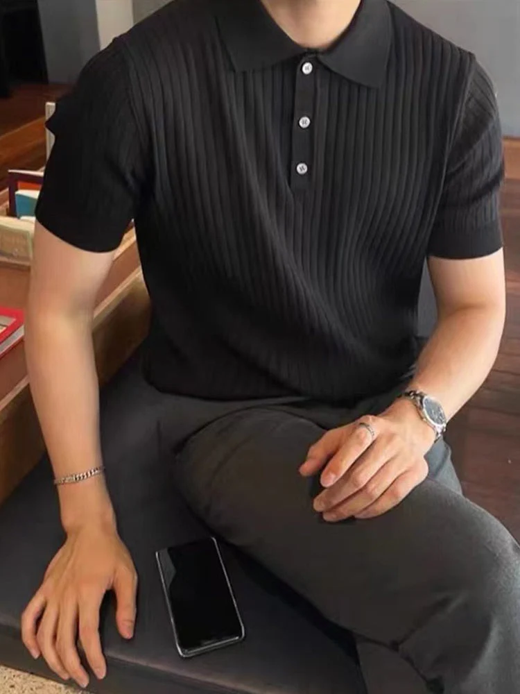 Rib Polo Shirt | Heren polo met korte mouw en knoopsluiting - Image 4