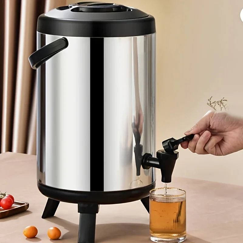 RVS drankdispenser groot | Geïsoleerde tapkan met kraan voor koffie en sap - Image 5
