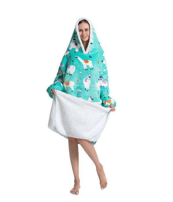 Shoodie Alpaca Extra Lang | Heb het nooit meer koud met deze warme fleece hoodie deken!! - Image 2