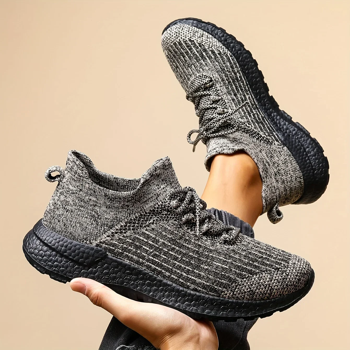 Unisex sneakers zwart | Lichtgewicht sportschoenen - Image 12