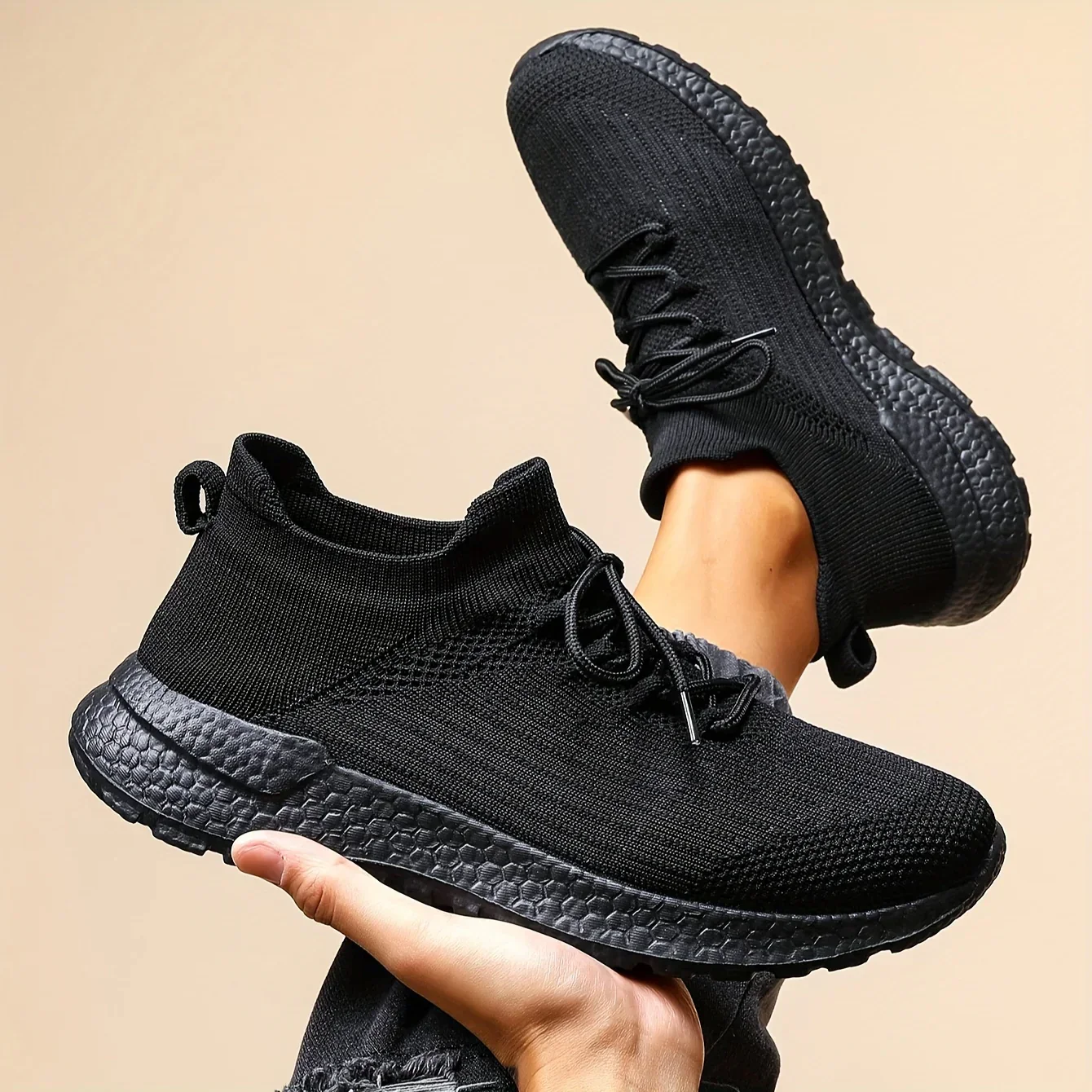 Unisex sneakers zwart | Lichtgewicht sportschoenen - Image 13