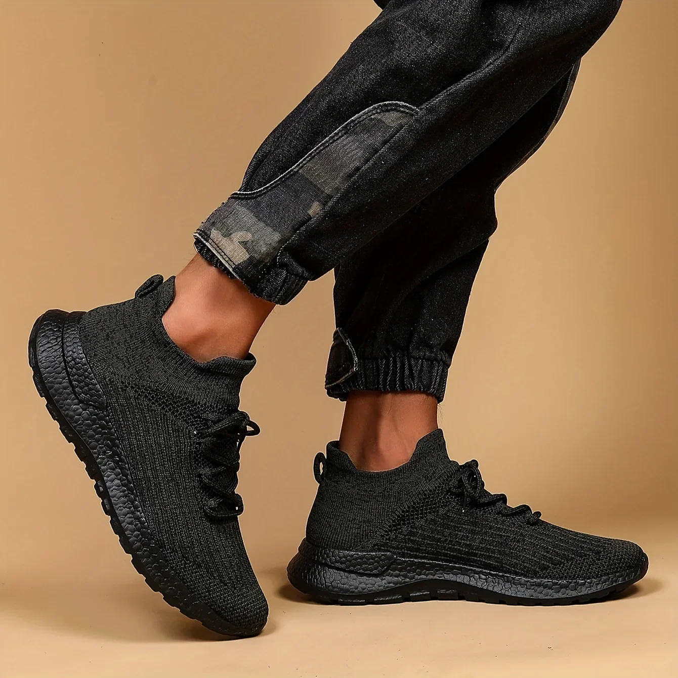Unisex sneakers zwart | Lichtgewicht sportschoenen - Image 3