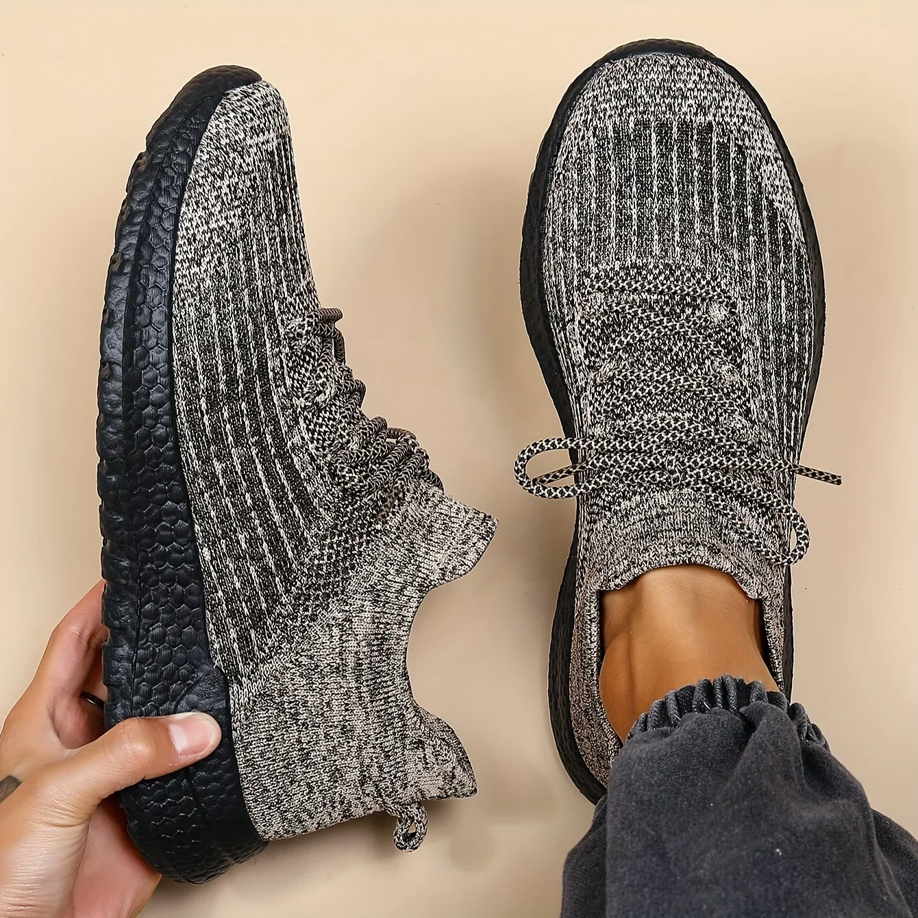 Unisex sneakers zwart | Lichtgewicht sportschoenen - Image 8
