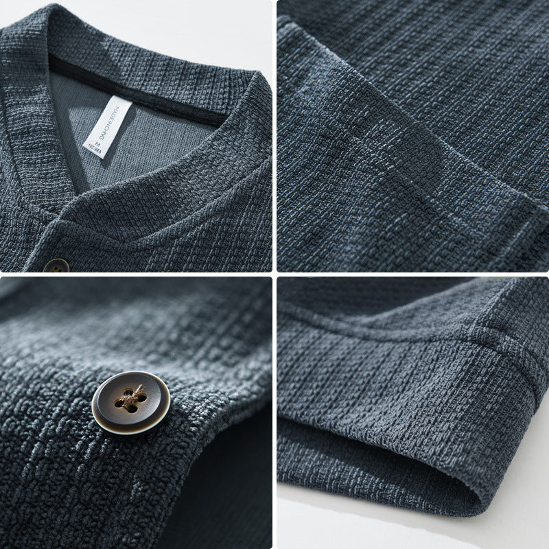 WaffleCord | Heren corduroy jas met knoopsluiting en zakken - Image 6
