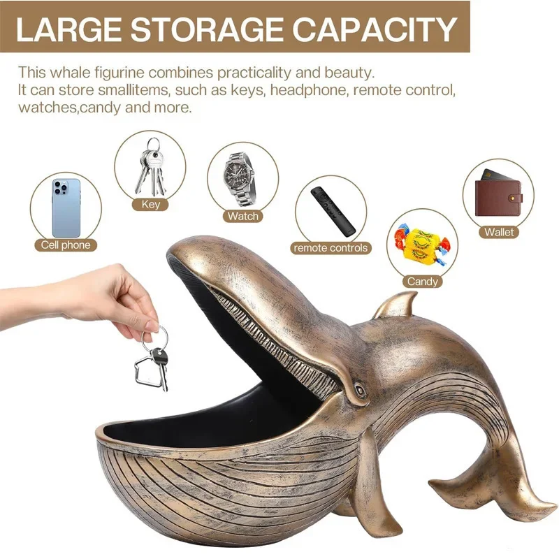 Walvis catchall | Decoratieve schaal voor sleutels en kleine spullen - Image 6