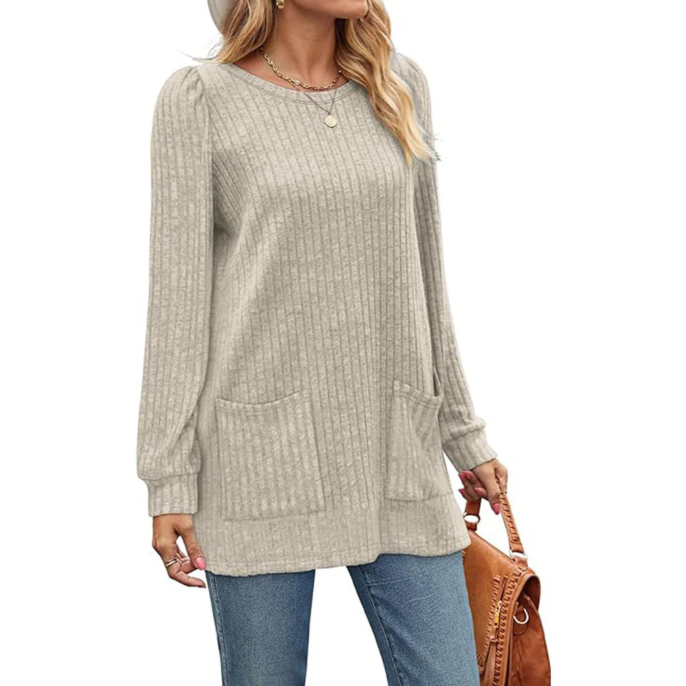 Warme dames sweater jurk met zakken | Herfst & winter - Image 3
