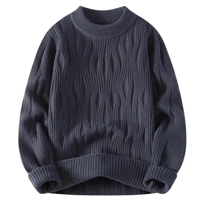 WaveKnit | Heren chunky trui met golvend ribpatroon - Image 3